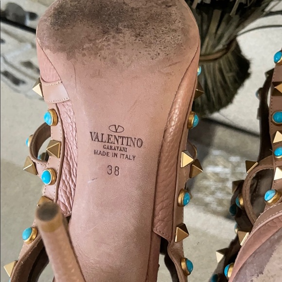 Valentino Rockstud Rolling Tan Size 38 - Picture 5 of 5
